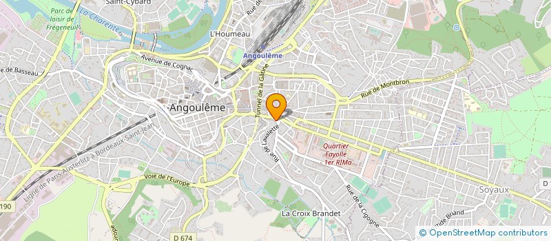 localisation de l'entreprise M - CAP INVEST à ANGOULEME