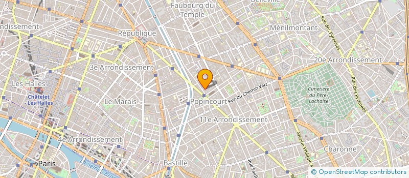 localisation de l'entreprise M CARRE  PARIS