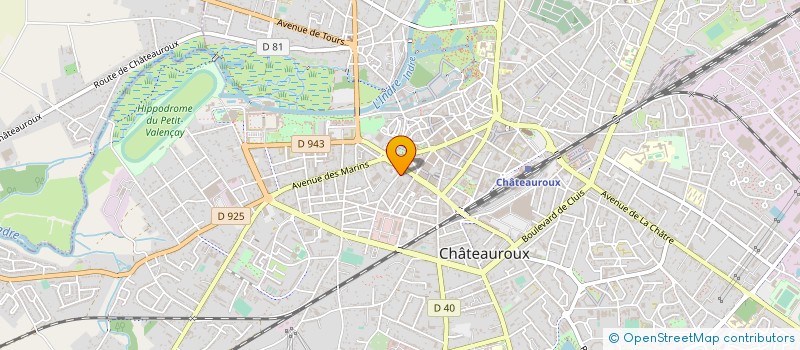 localisation de l'entreprise M. CARRE à CHATEAUROUX