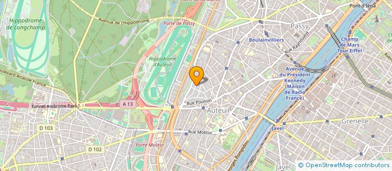 localisation de l'entreprise M CATHERINE BOUTTERIN  PARIS