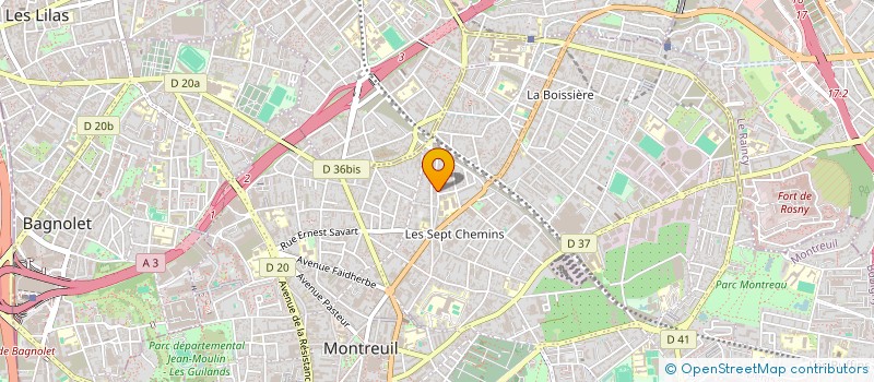 localisation de l'entreprise M'CIBAH HOCENE à MONTREUIL