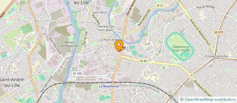 localisation de l'entreprise M'CINE à MARCQ-EN-BARŒUL