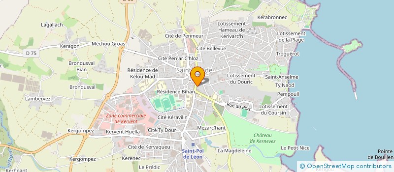 localisation de l'entreprise M CINTAS MIKAEL ET MME CINTAS CHRISTELLE  SAINT-POL-DE-LEON