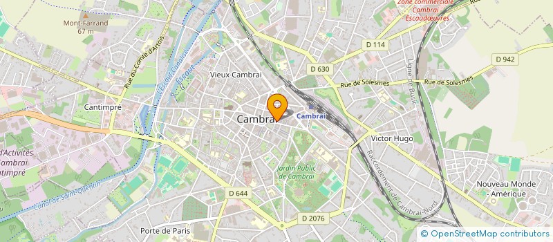 localisation de l'entreprise M CITY à CAMBRAI