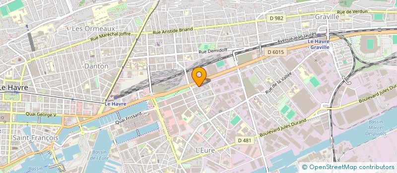 localisation de l'entreprise M!! CITY à LE HAVRE