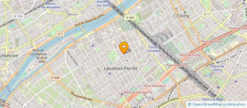 localisation de l'entreprise M CLAMENS ANDRE à LEVALLOIS-PERRET