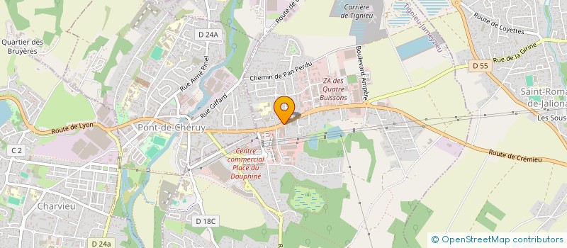 localisation de l'entreprise M&CO EVENTS  TIGNIEU-JAMEYZIEU