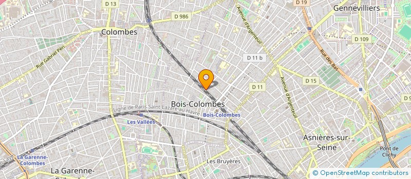 localisation de l'entreprise M&CO IMMO à BOIS-COLOMBES