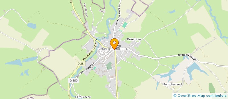 localisation de l'entreprise M'COIFFER  AINAY-LE-CHATEAU