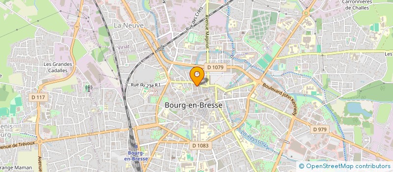 localisation de l'entreprise M COIFFURE à BOURG-EN-BRESSE