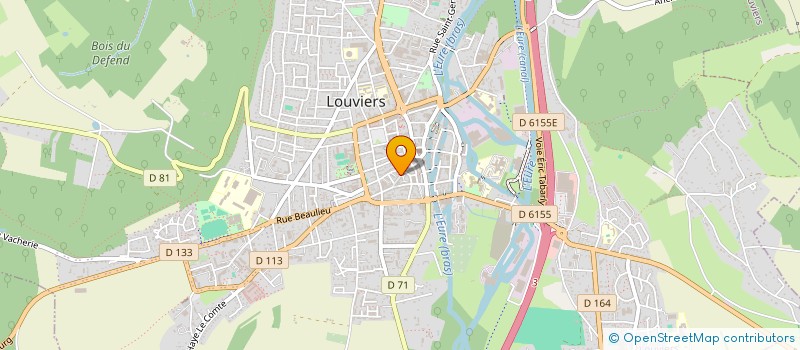 localisation de l'entreprise M COIFFURE à LOUVIERS