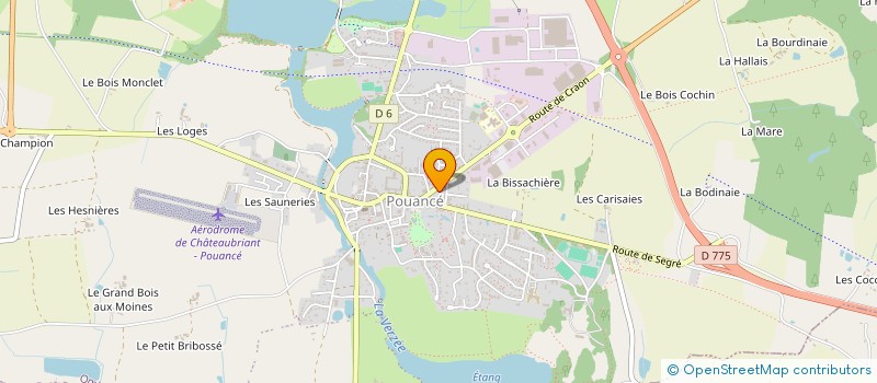 localisation de l'entreprise M COIFFURE  OMBREE D'ANJOU