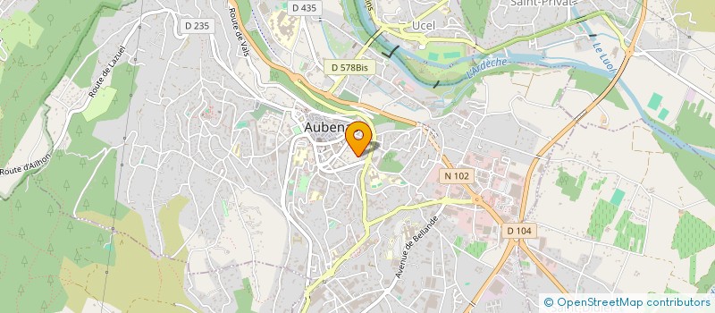 localisation de l'entreprise M COM M à AUBENAS