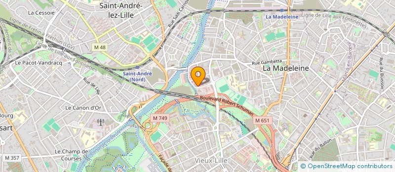 localisation de l'entreprise M CONCEPT à LA MADELEINE