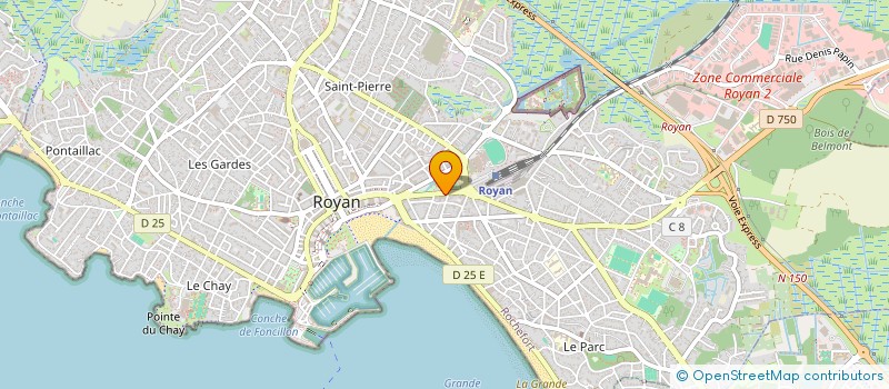 localisation de l'entreprise M CONCEPT  ROYAN