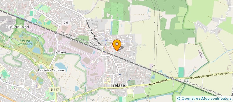 localisation de l'entreprise M CONSTRUCTION 49  TRELAZE