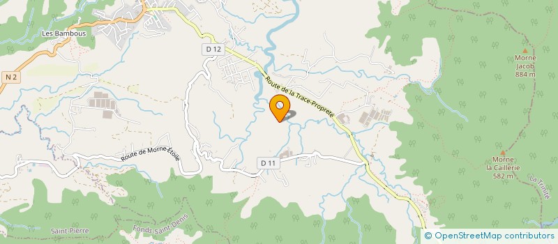 localisation de l'entreprise M CONSTRUCTION  LE MORNE-ROUGE