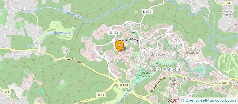 localisation de l'entreprise M CONSULTATIONS SERVICES à VALBONNE
