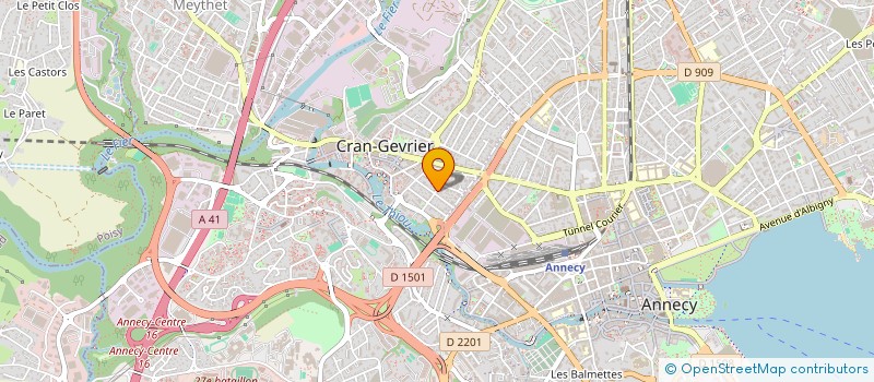 localisation de l'entreprise M CORP INC.  ANNECY