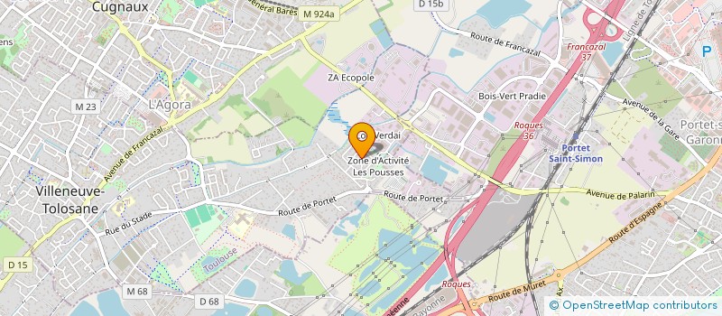 localisation de l'entreprise M COSTA SERVICES  VILLENEUVE-TOLOSANE