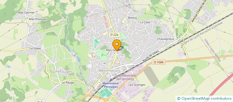 localisation de l'entreprise M CREATION à MEXIMIEUX