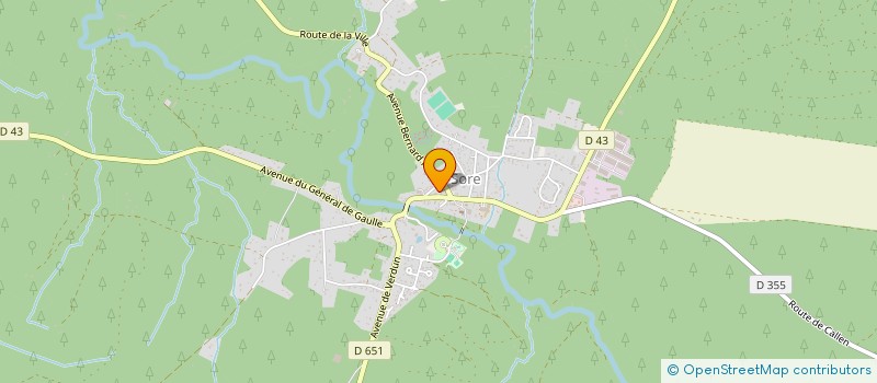 localisation de l'entreprise M CREATION  SORE