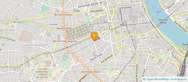 localisation de l'entreprise M CREATION EVENTS à BORDEAUX