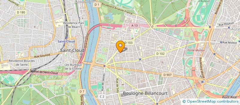 localisation de l'entreprise M:CREATIVE  BOULOGNE-BILLANCOURT