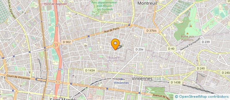 localisation de l'entreprise M'CUB ARCHITECTES à MONTREUIL