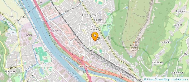 localisation de l'entreprise M CUISINE DESIGN 38 à SAINT-EGREVE