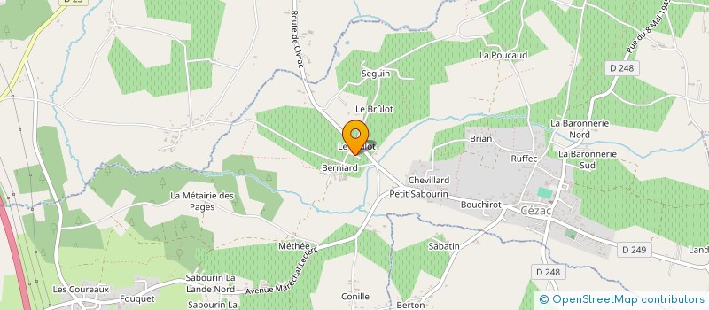 localisation de l'entreprise M.CUISINE SECOND OEUVRE  CEZAC