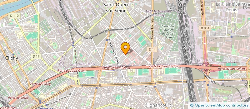 localisation de l'entreprise M CULTURE (MC) à SAINT-OUEN-SUR-SEINE
