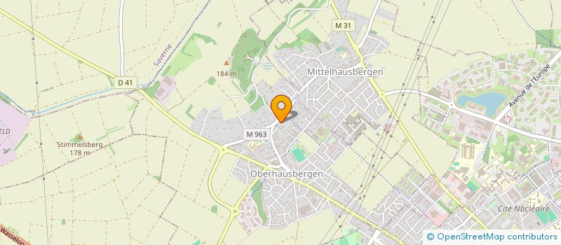 localisation de l'entreprise M D 2  STRASBOURG