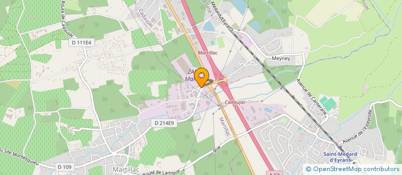 localisation de l'entreprise M.D.33  BORDEAUX