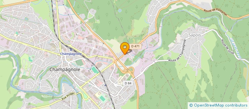 localisation de l'entreprise M D à CHAMPAGNOLE