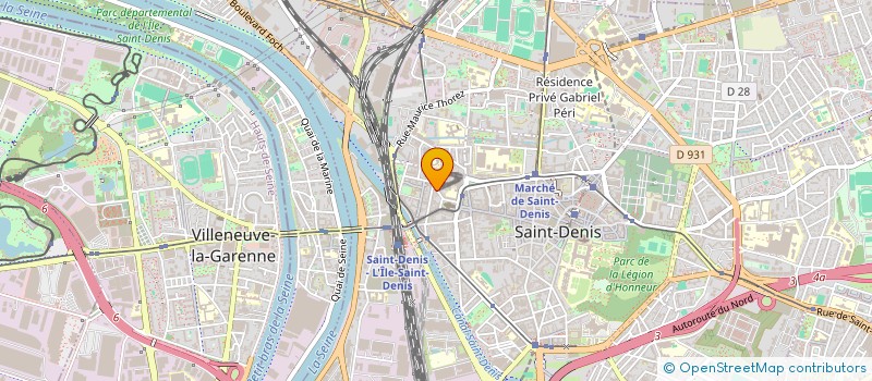 localisation de l'entreprise M.D. à SAINT-DENIS