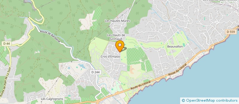 localisation de l'entreprise M&D à GRIMAUD