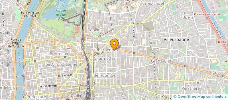 localisation de l'entreprise M D  VILLEURBANNE