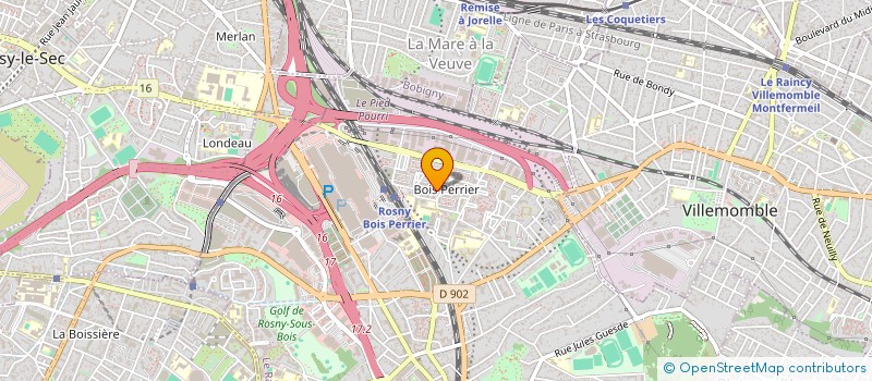 localisation de l'entreprise M.D à ROSNY-SOUS-BOIS