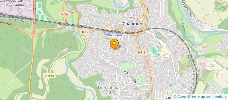 localisation de l'entreprise M.D. à CHAUMONT