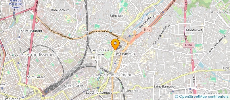 localisation de l'entreprise M D à MARSEILLE