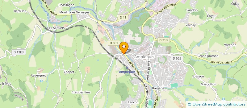 localisation de l'entreprise M.D.  AMPLEPUIS