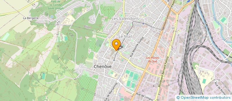 localisation de l'entreprise M.D.A. à CHENOVE