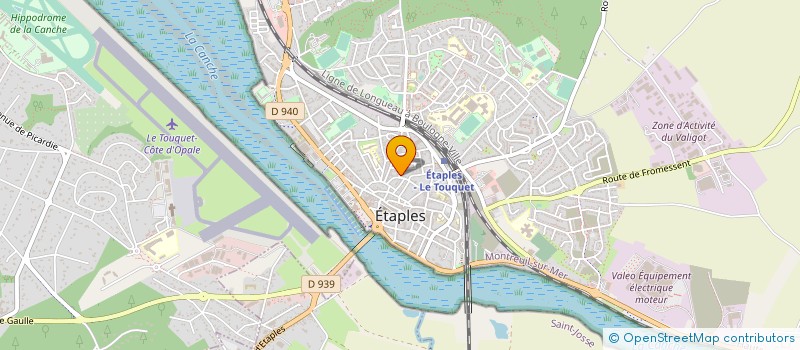 localisation de l'entreprise M.D.A. à ETAPLES