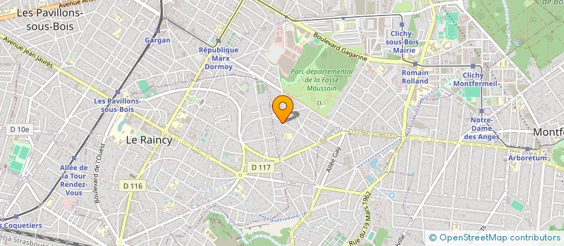 localisation de l'entreprise M D A à CLICHY-SOUS-BOIS