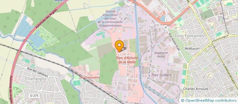 localisation de l'entreprise M.D.A. BETHENY à SAINT-BRICE-COURCELLES