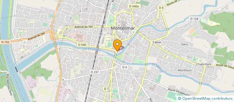 localisation de l'entreprise M.D.A. FORMANCE à MONTELIMAR
