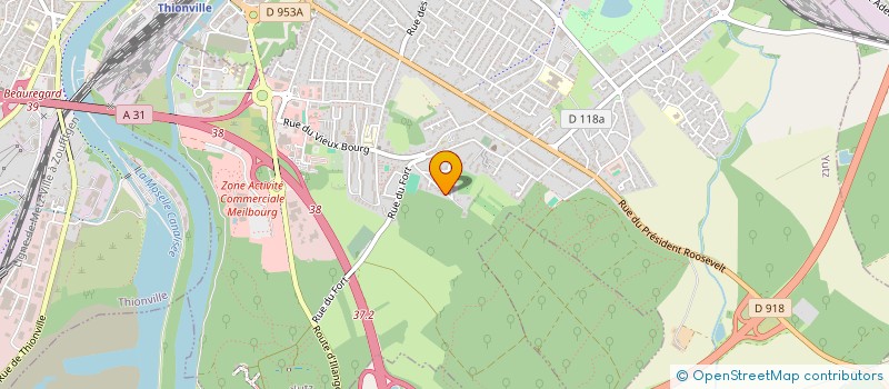 localisation de l'entreprise M.D.A MOSELLE DEPANNAGE AUTO  YUTZ