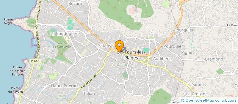 localisation de l'entreprise M D A S IMMOBILIER à SIX-FOURS-LES-PLAGES