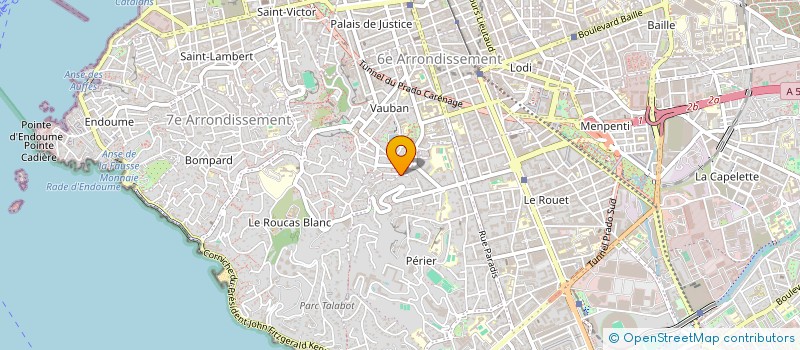 localisation de l'entreprise M D'AMOUR à MARSEILLE